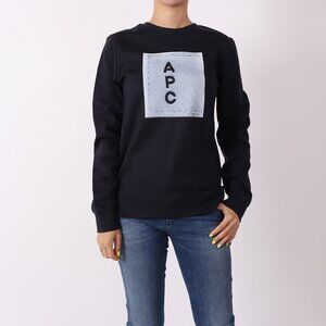 NWT - A.P.C. Logo Sweatshirts INDIGO🩵🩶